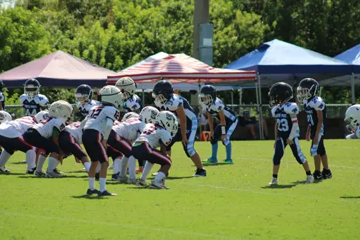 Bobcats tackle football game action