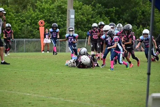 Bobcats tackle football game action