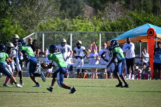 Bobcats tackle football game action
