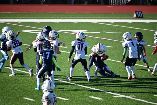 Bobcats tackle football game action