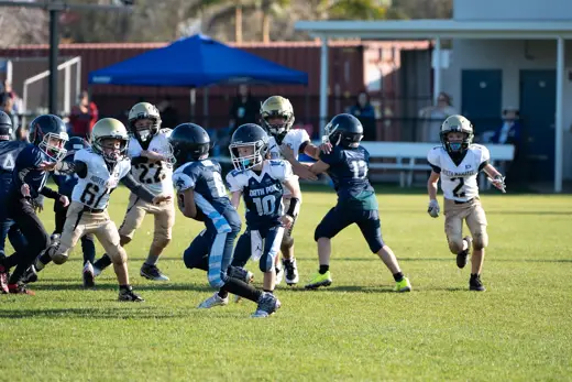 Bobcats tackle football game action