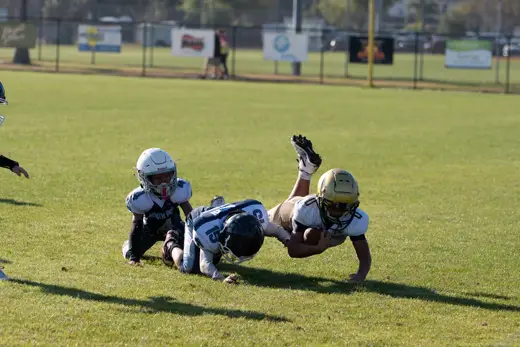 Bobcats tackle football game action