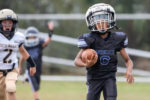 Bobcats tackle football game action