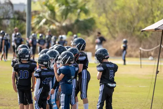 Bobcats tackle football game action