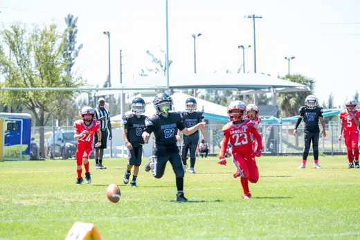Bobcats tackle football game action